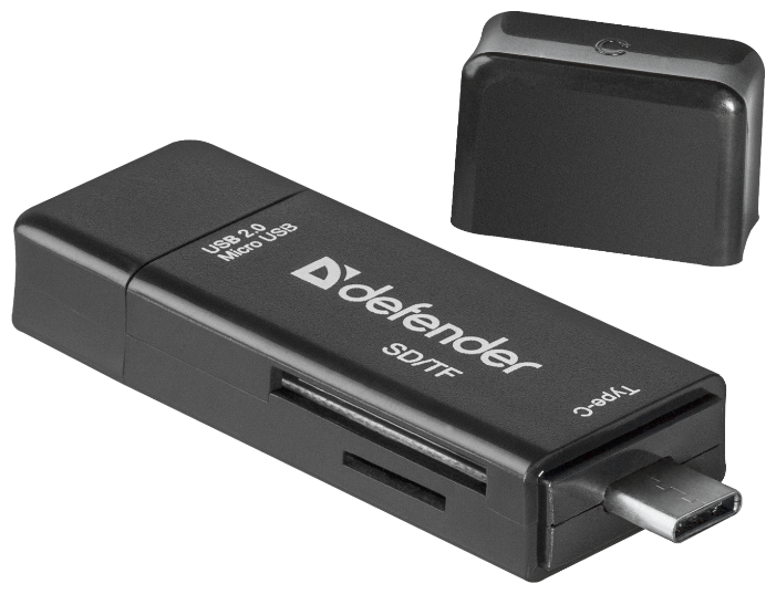 Кардридер Defender Multi Stick USB2.0 Type A/B/C - SD/TF (фото modal 4)