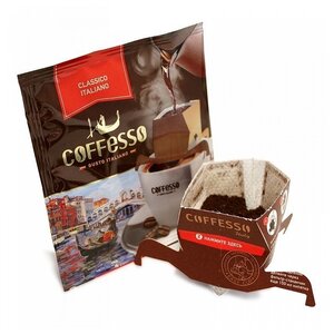 Молотый кофе Кофе Coffesso Classico Italiano, в дрип-пакетах, 10 штук (фото modal nav 5)