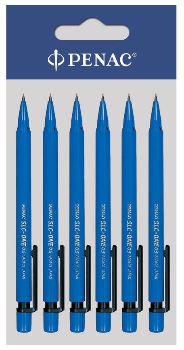 Penac Набор SLC-ONE HВ, 0.5 мм, 6 механических карандашей, 12 сменных грифелей (фото modal 1)