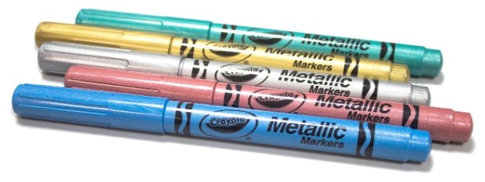 Crayola Набор фломастеров с металлическим эффектом 58-5054 (5 шт.) (фото modal 3)
