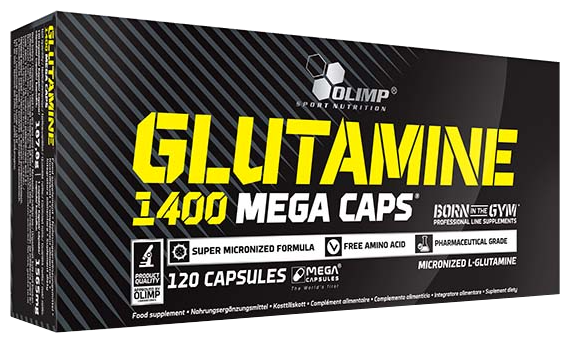 Аминокислота Olimp L-Glutamine Mega Caps (120 капсул) (фото modal 1)