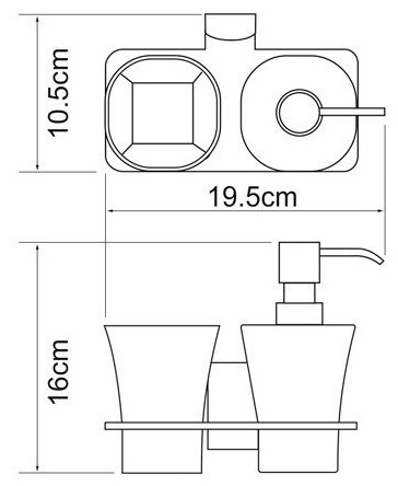 Набор для ванной WasserKRAFT К-5089 (фото modal 2)