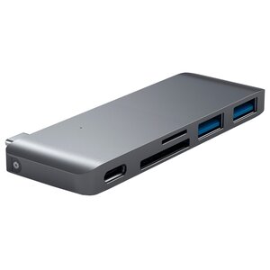 USB-концентратор Satechi Type-C Pass-Through Hub разъемов: 3 (фото modal nav 2)