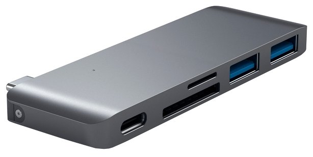 USB-концентратор Satechi Type-C Pass-Through Hub разъемов: 3 (фото modal 2)