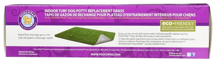 Туалет для собак PoochPad Indoor Turf Dog Potty Replacement Grass 60х40 см (фото modal 3)