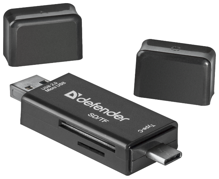 Кардридер Defender Multi Stick USB2.0 Type A/B/C - SD/TF (фото modal 5)