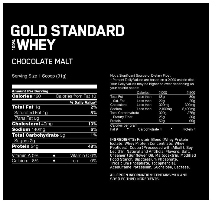 Протеин Optimum Nutrition 100% Whey Gold Standard Naturally Flavored (2178-2273 г) (фото modal 5)