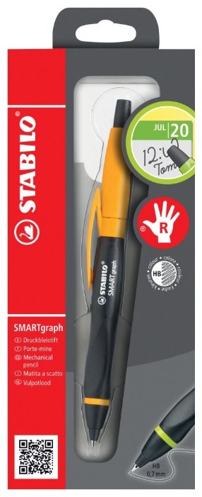 STABILO Механический карандаш Smartgraph со сменными грифелями HB, 0.7 мм, 3 шт. (фото modal 5)