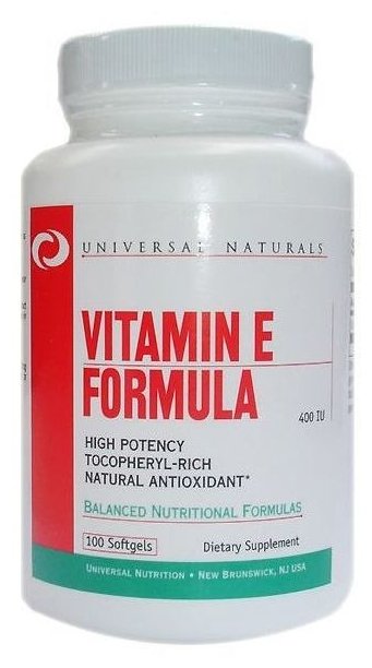 Витамин Universal Nutrition Vitamin E Formula (100 таблеток) (фото modal 1)