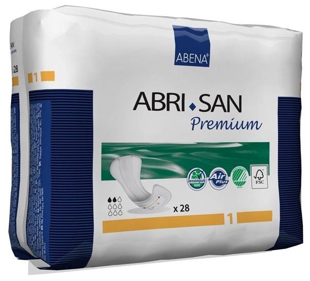 Урологические прокладки Abena Abri-San Premium 1 (9253) (28 шт.) (фото modal 1)