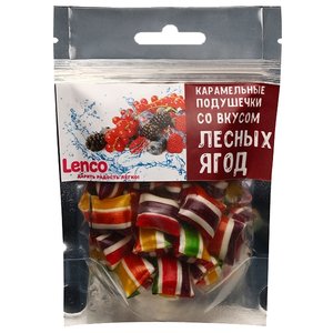 Карамельные подушечки Lenco со вкусом лесных ягод 200 г (фото modal nav 1)