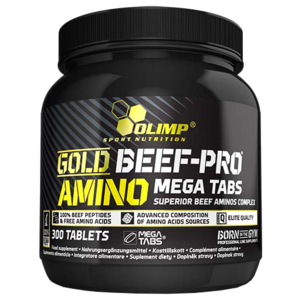 Аминокислотный комплекс Olimp Gold Beef Pro Amino Mega (300 таблеток) (фото modal nav 1)