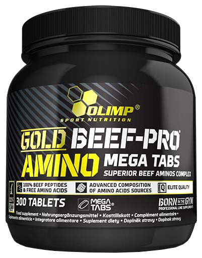 Аминокислотный комплекс Olimp Gold Beef Pro Amino Mega (300 таблеток) (фото modal 1)