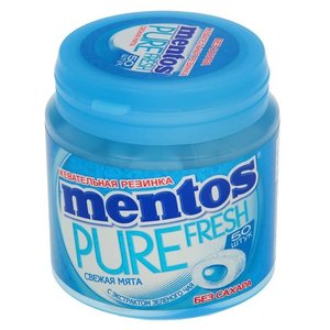 Жевательная резинка MENTOS Pure fresh Свежая мята 100 г (фото modal nav 2)