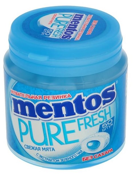Жевательная резинка MENTOS Pure fresh Свежая мята 100 г (фото modal 2)