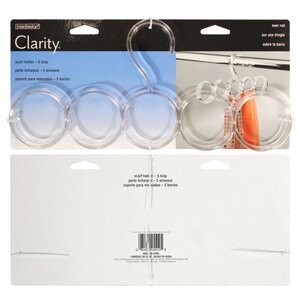 Вешалка InterDesign Для шарфов и платков 5 колец Clarity (фото modal nav 3)
