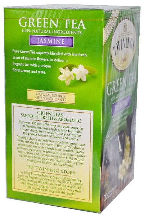 Чай зеленый Twinings Jasmine ароматизированный в пакетиках (фото modal 3)