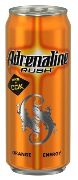 Энергетический напиток Adrenaline Juicy апельсиновая энергия (фото modal 3)