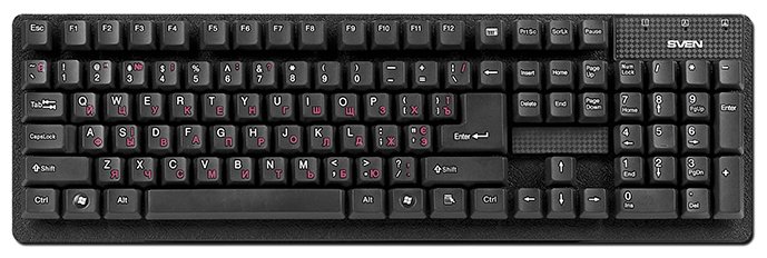 Клавиатура SVEN Standard 301 Black USB (фото modal 1)