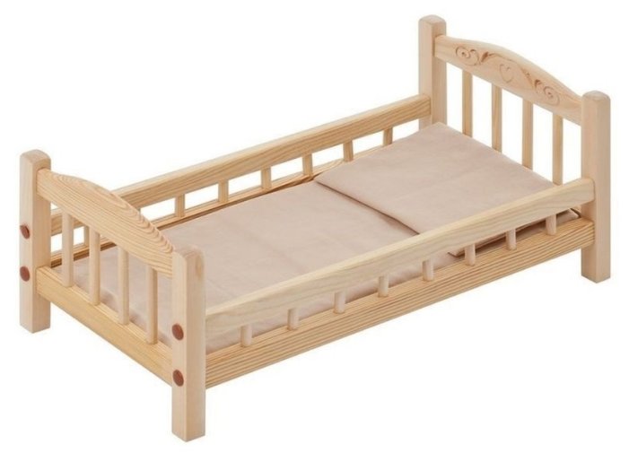 PAREMO Кроватка для куклы с комплектом белья (PFD116-01) (фото modal 1)