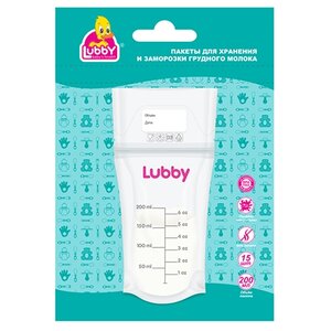 Lubby Пакеты для хранения и заморозки грудного молока (фото modal nav 1)