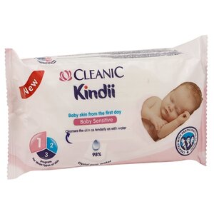 Влажные салфетки Cleanic Kindii Baby Sensitive (фото modal nav 1)