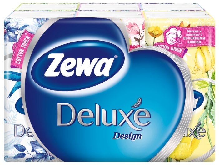 Платочки Zewa Deluxe Design 21 х 21 (фото modal 1)