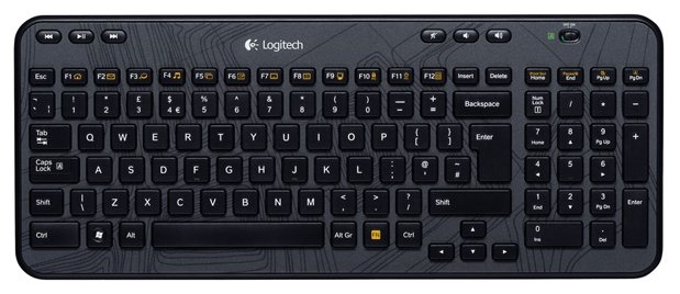 Клавиатура Logitech Wireless Keyboard K360 920-003095 Black USB (фото modal 1)