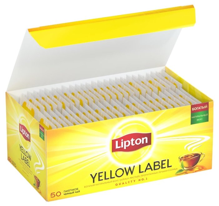 Чай черный Lipton Yellow label в пакетиках (фото modal 14)