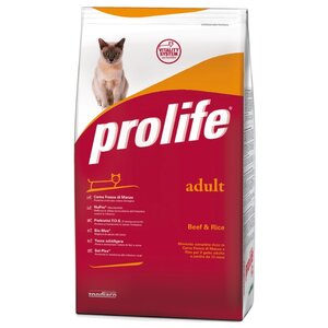 Корм для кошек Prolife Adult с говядиной и рисом (фото modal nav 1)