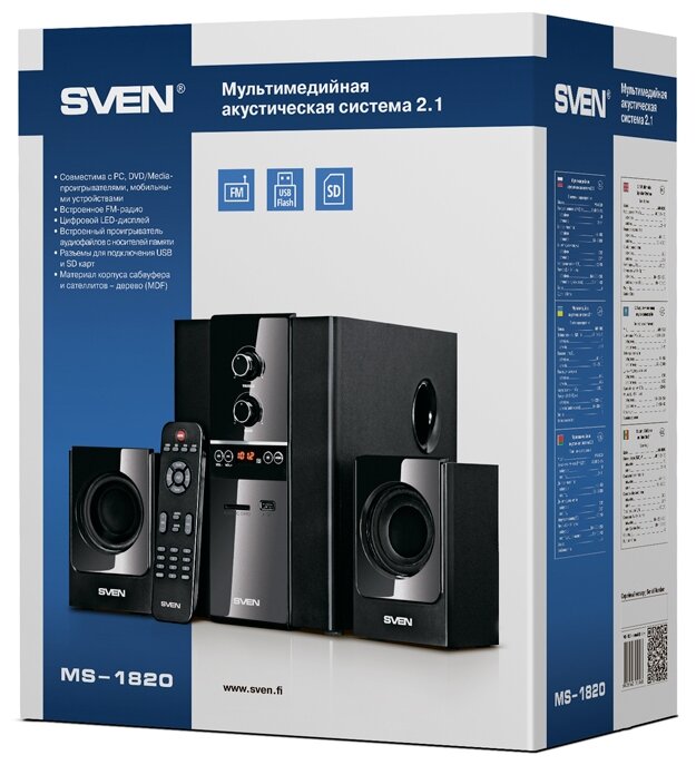 Компьютерная акустика SVEN MS-1820 (фото modal 6)