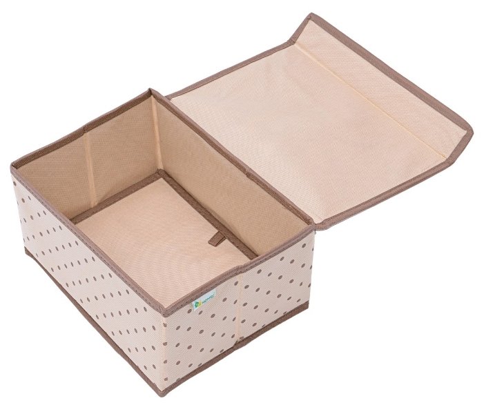 HOMSU Коробка для хранения вещей с крышкой (25х19х13 см) (фото modal 2)