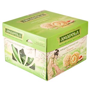 Набор конфет Amapola Миндаль и зеленый чай 100 г (фото modal nav 3)
