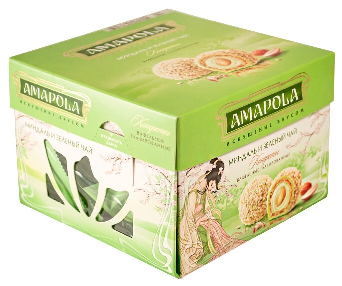 Набор конфет Amapola Миндаль и зеленый чай 100 г (фото modal 3)