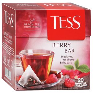 Чай черный Tess Berry bar ароматизированный в пирамидках (фото modal nav 1)