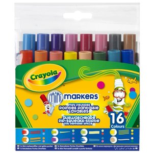 Crayola Набор мини-фломастеров с фигурными наконечниками 58-8709 (16 шт.) (фото modal nav 1)