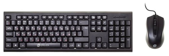 Клавиатура и мышь Oklick 620M Black USB (фото modal 1)