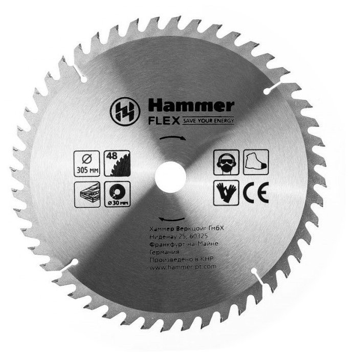 Пильный диск Hammer Flex 205-132 CSB WD 305х30 мм (фото modal 1)