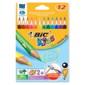 BIC Цветные карандаши Evolution Triangle 12 цветов (8297356) (фото modal nav 2)