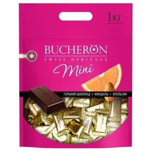 Конфеты Bucheron mini горький шоколад с миндалем и апельсином (фото modal nav 1)