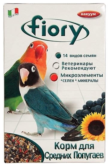Fiory корм Parrocchetti Africa для средних попугаев (фото modal 1)