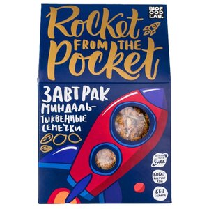 Гранола Rocket from the Pocket хлопья миндаль-тыквенные семечки, коробка (фото modal nav 1)