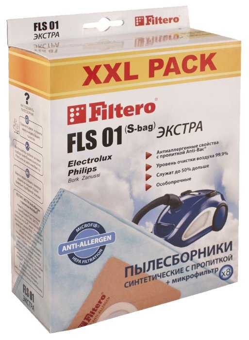 Filtero Мешки-пылесборники FLS 01 XXL Pack Экстра (фото modal 1)