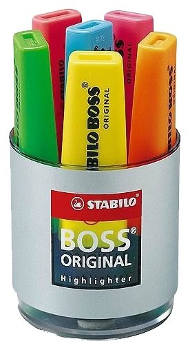 STABILO Настольный набор маркеров BOSS, 6 цветов (7006) (фото modal 1)