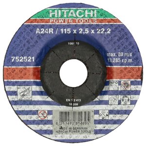 Диск отрезной 115x2.5x22.2 Hitachi 752521 (фото modal nav 1)