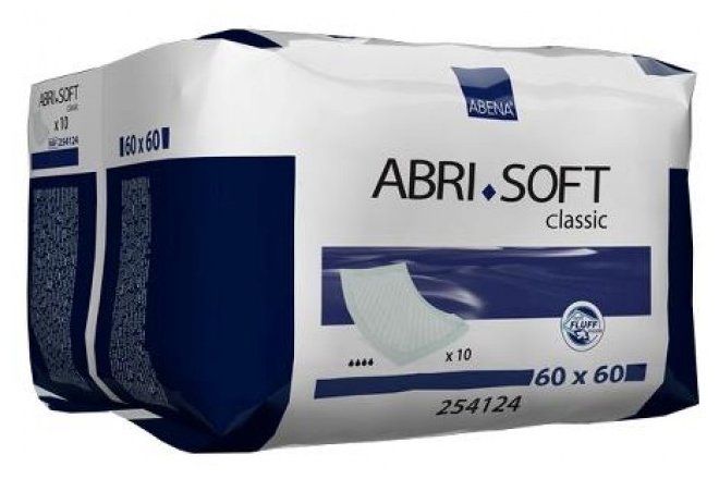 Пеленки Abena Abri-Soft Classic (254124) 60 х 60 см (10 шт.) (фото modal 1)