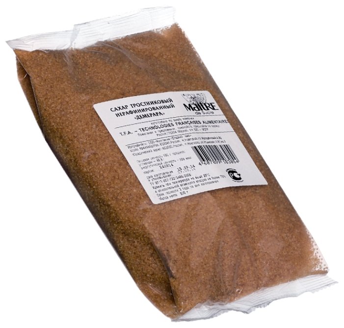 Сахар Maitre Демерара тростниковый коричневый, пакет (фото modal 1)
