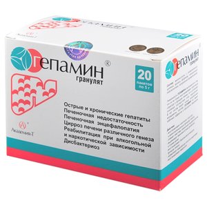 Минерально-витаминный комплекс Академия-Т Гепамин гранулят (20 пакетиков) (фото modal nav 1)