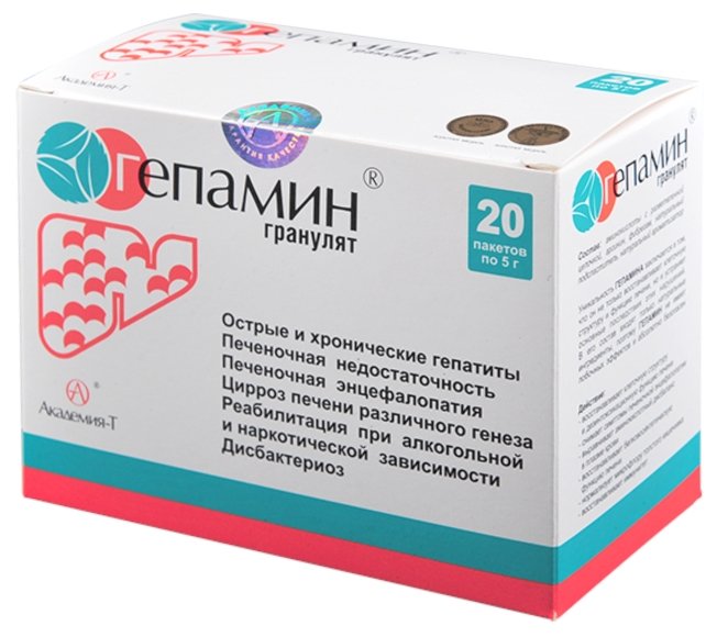 Минерально-витаминный комплекс Академия-Т Гепамин гранулят (20 пакетиков) (фото modal 1)