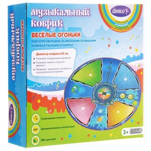 Музыкальный коврик Amico Веселые огоньки (48057) (фото modal nav 2)